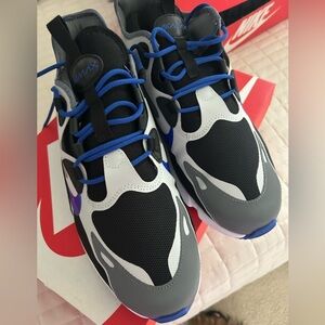 Nike Air Max Sneakers in Black, Gray, and Blue